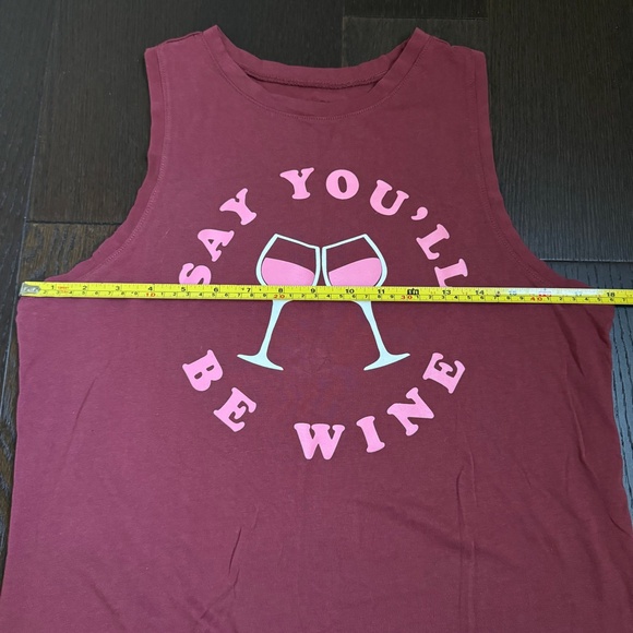 FIFTH SUN "Say You'll Be Wine" Crop Tank Top - Size M - Picture 7 of 8